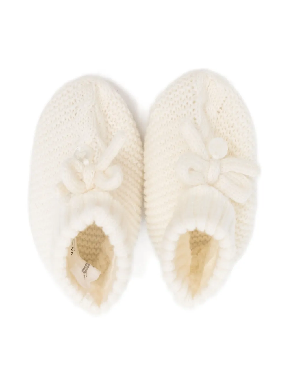 Tartine Et Chocolat Slippers met gestrikte voorkant Wit