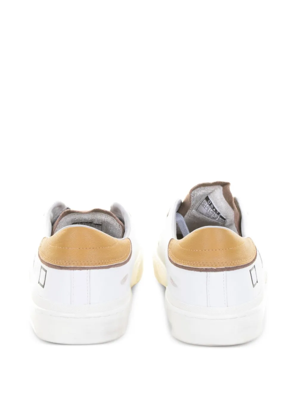 D.A.T.E. leather-panelled low-top sneakers Wit