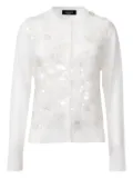 Fabiana Filippi sequin-embellished cardigan - White