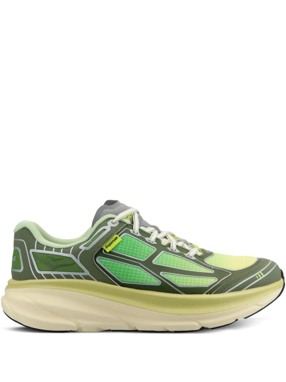 HOKA x Supervsn Clifton One9 lace-up sneakers Green