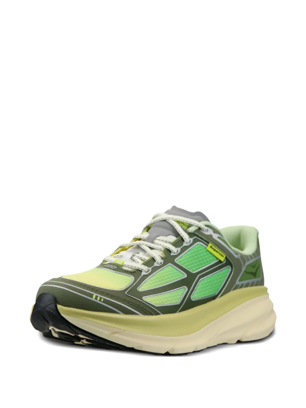 HOKA x Supervsn Clifton One9 lace-up sneakers Green