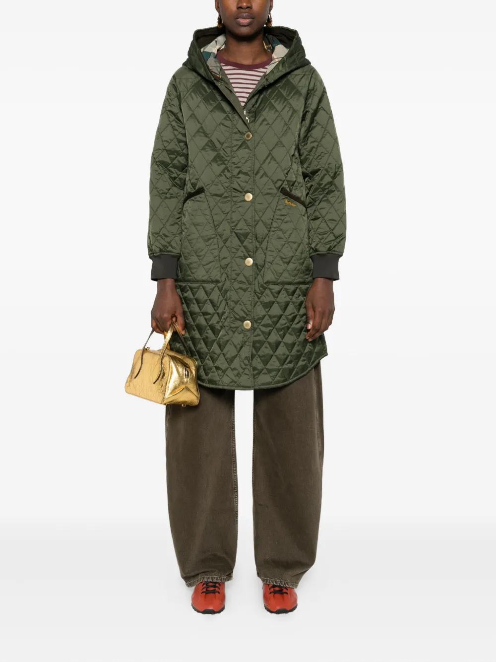 Barbour Jack met capuchon Groen