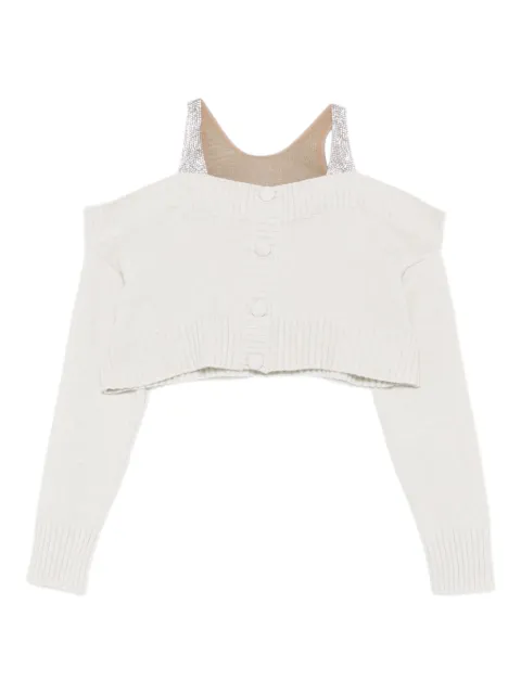 Giuseppe Di Morabito off-shoulder button-up cardigan