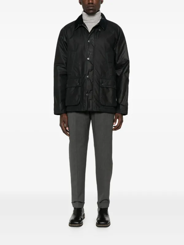 バブアー ブラックコーデュロイ襟 コート Barbour バブアー ブラックコーデュロイ襟 コート Barbour