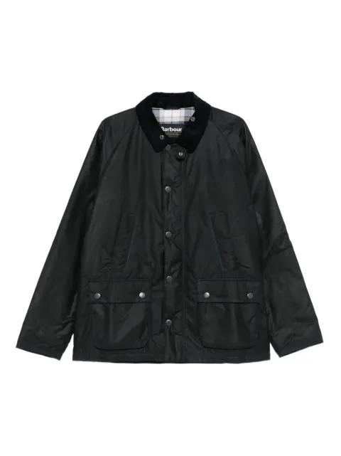 Barbour corduroy-collar flap-pocket jacket