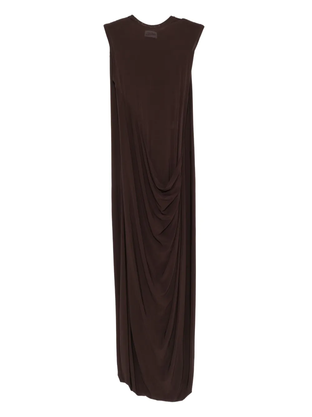 Jean Paul Gaultier Gedrapeerde maxi-jurk Bruin
