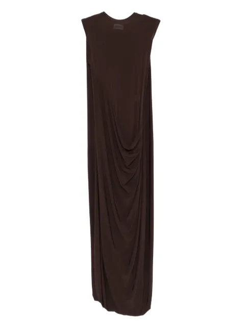 Jean Paul Gaultier draped sleeveless maxi dress