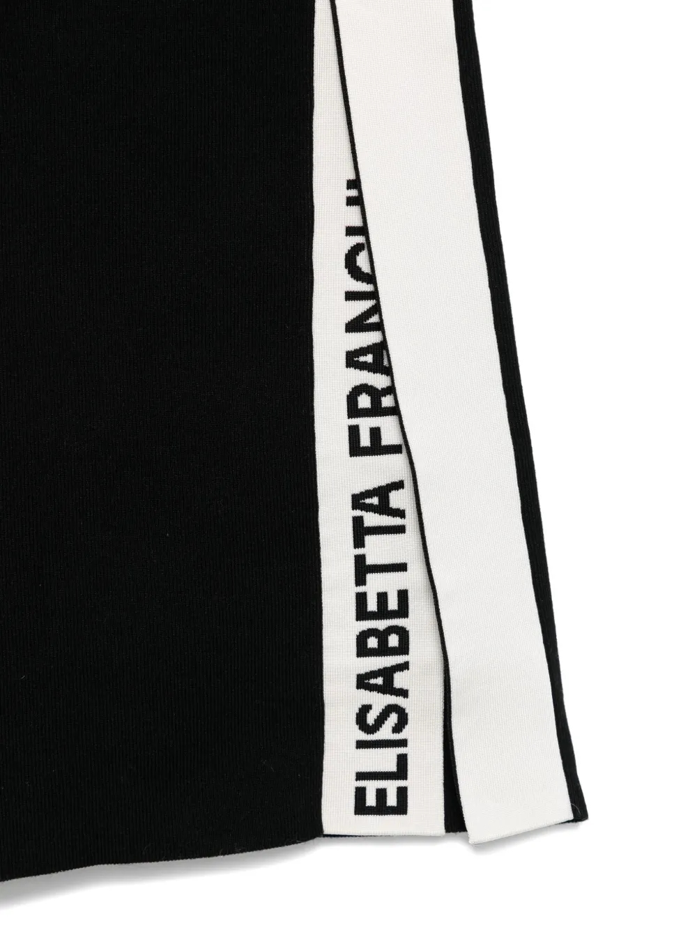 Elisabetta Franchi Jumpsuit met capuchon en zijstreep Zwart