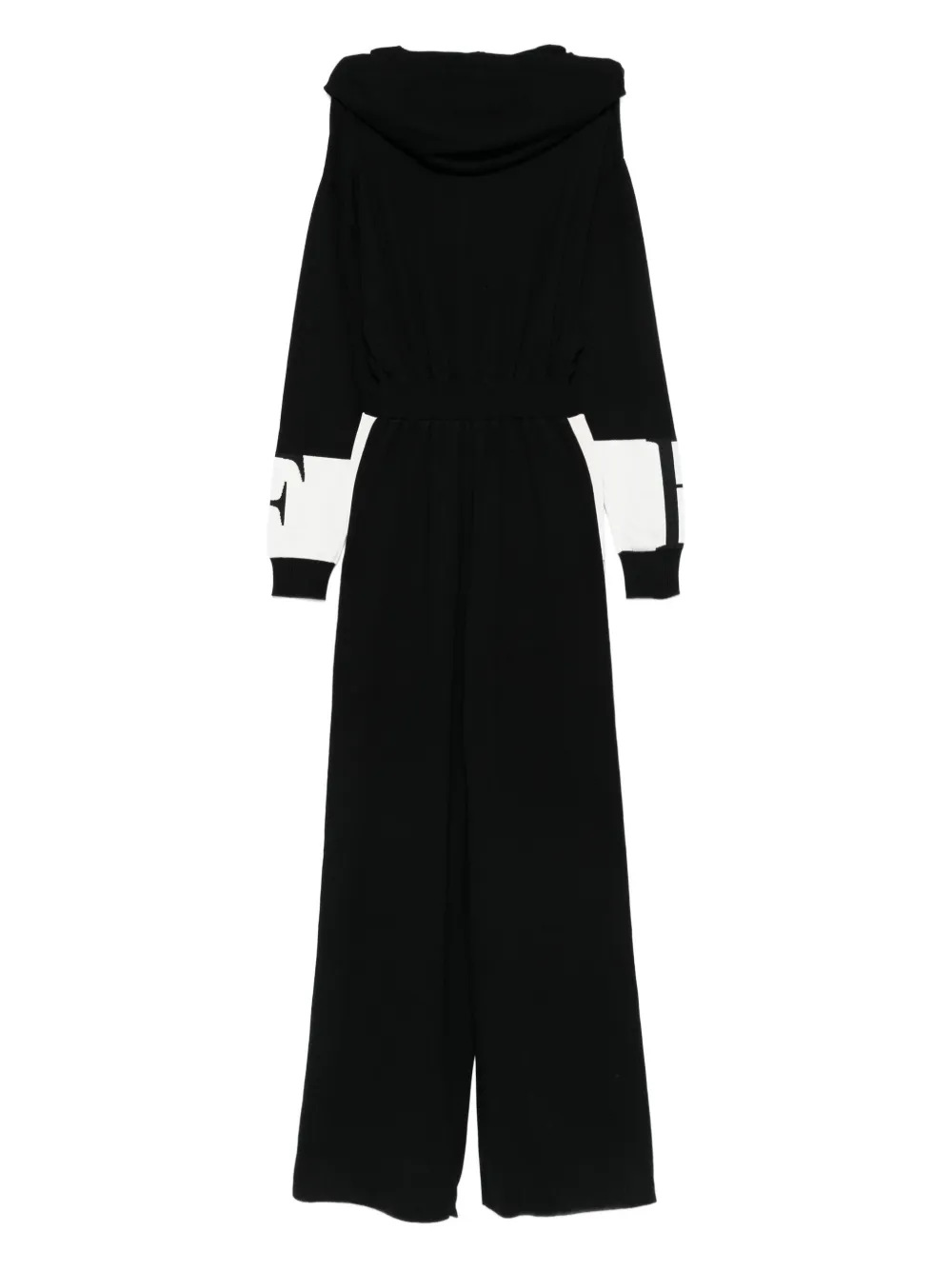 Elisabetta Franchi hooded side-stripe jumpsuit | Full Length | Image 2