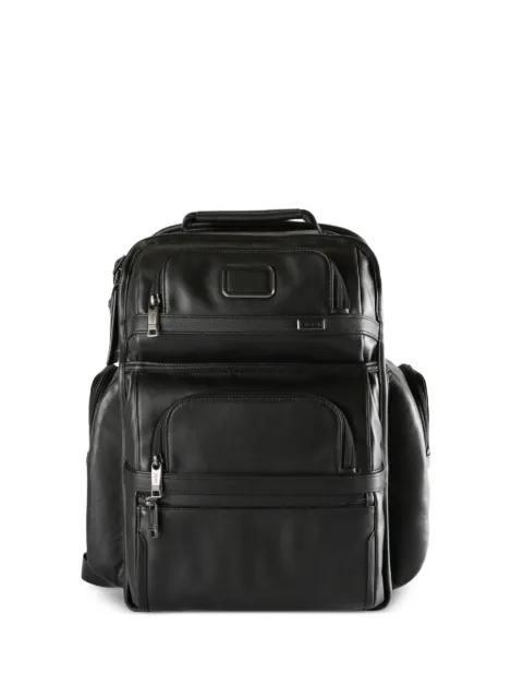 Tumi Brief Pack leather multi-pocket backpack