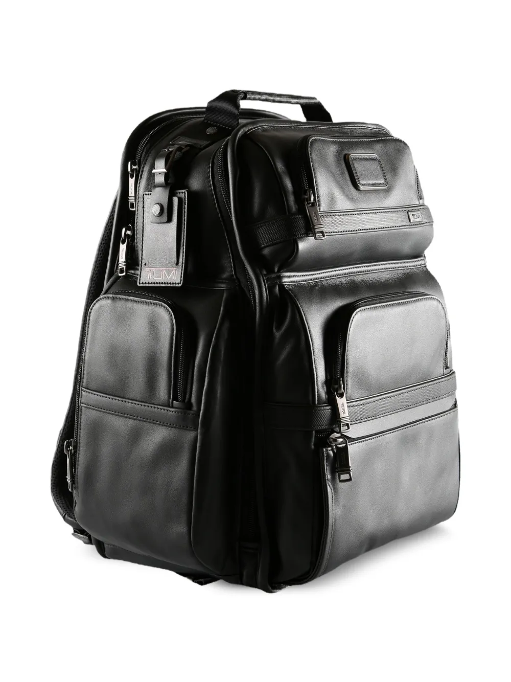 Tumi Brief Pack Leather multi-pocket Backpack | Black | FARFETCH