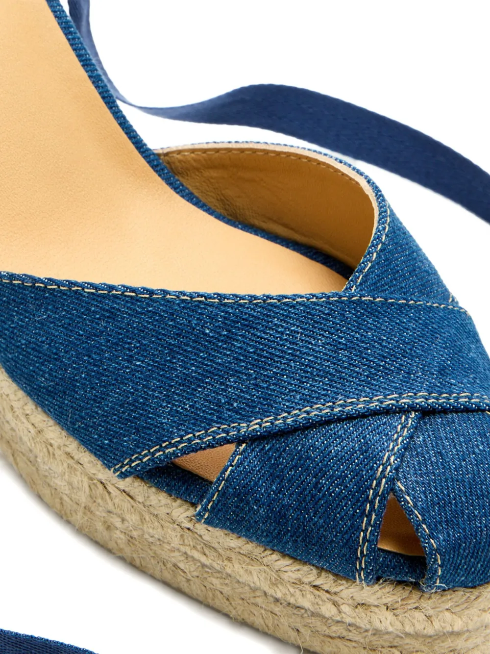 Castaã±er 110mm Denim Wedge Espadrilles