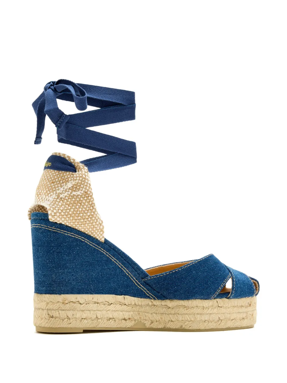 Castaã±er 110mm Denim Wedge Espadrilles