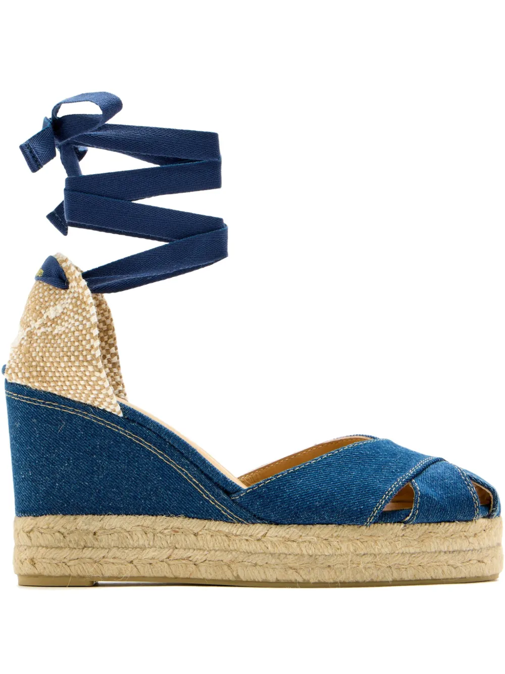 Castañer 110mm denim wedge espadrilles 308 JEANS