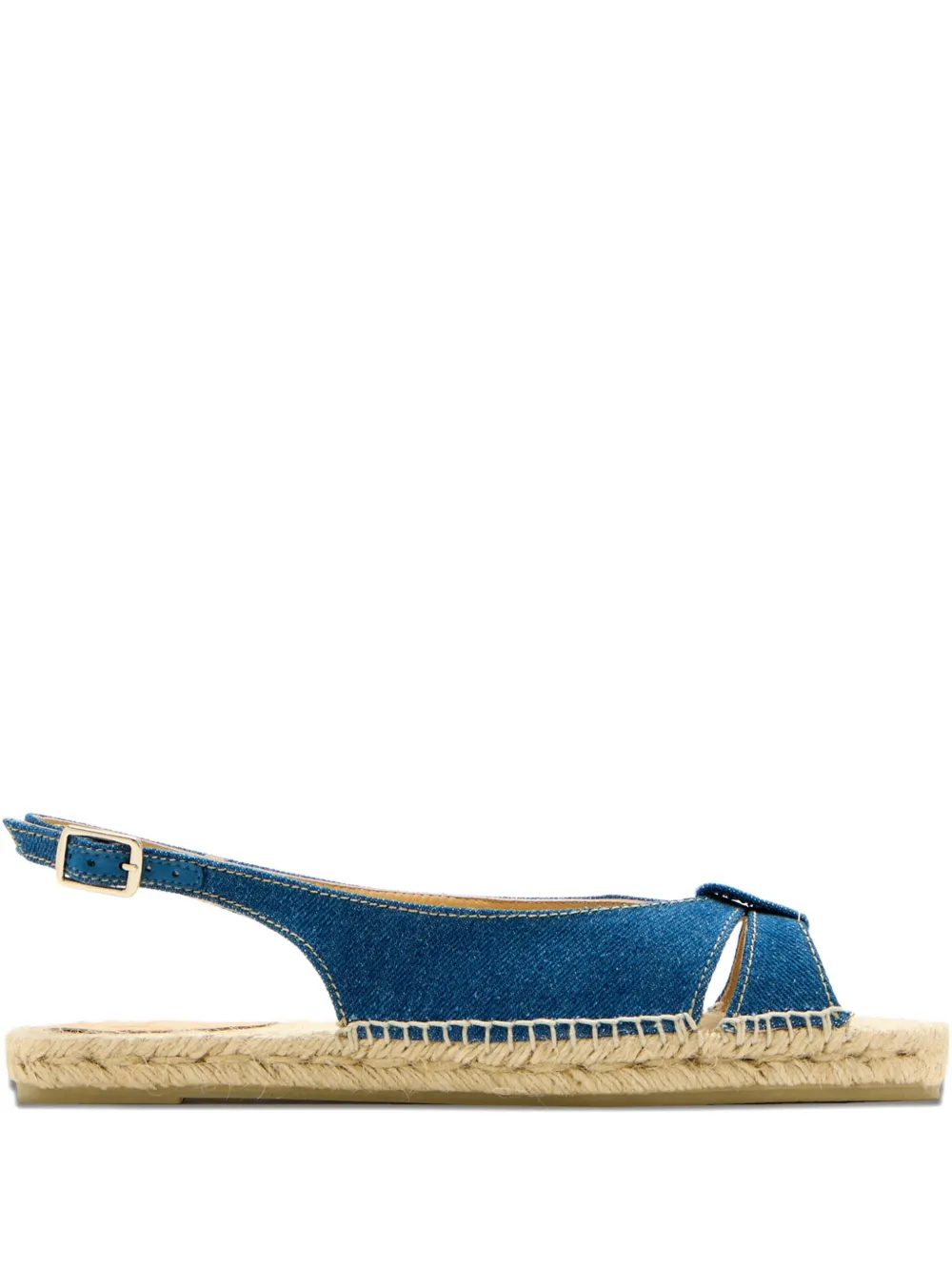 Castañer slingback denim flat espadrilles Blue