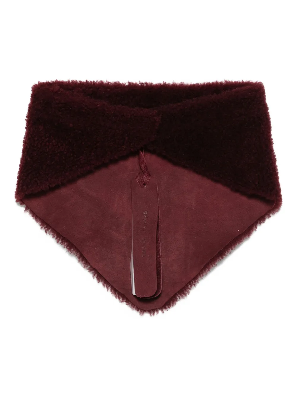 Salvatore Santoro Sjaal met afwerking Rood