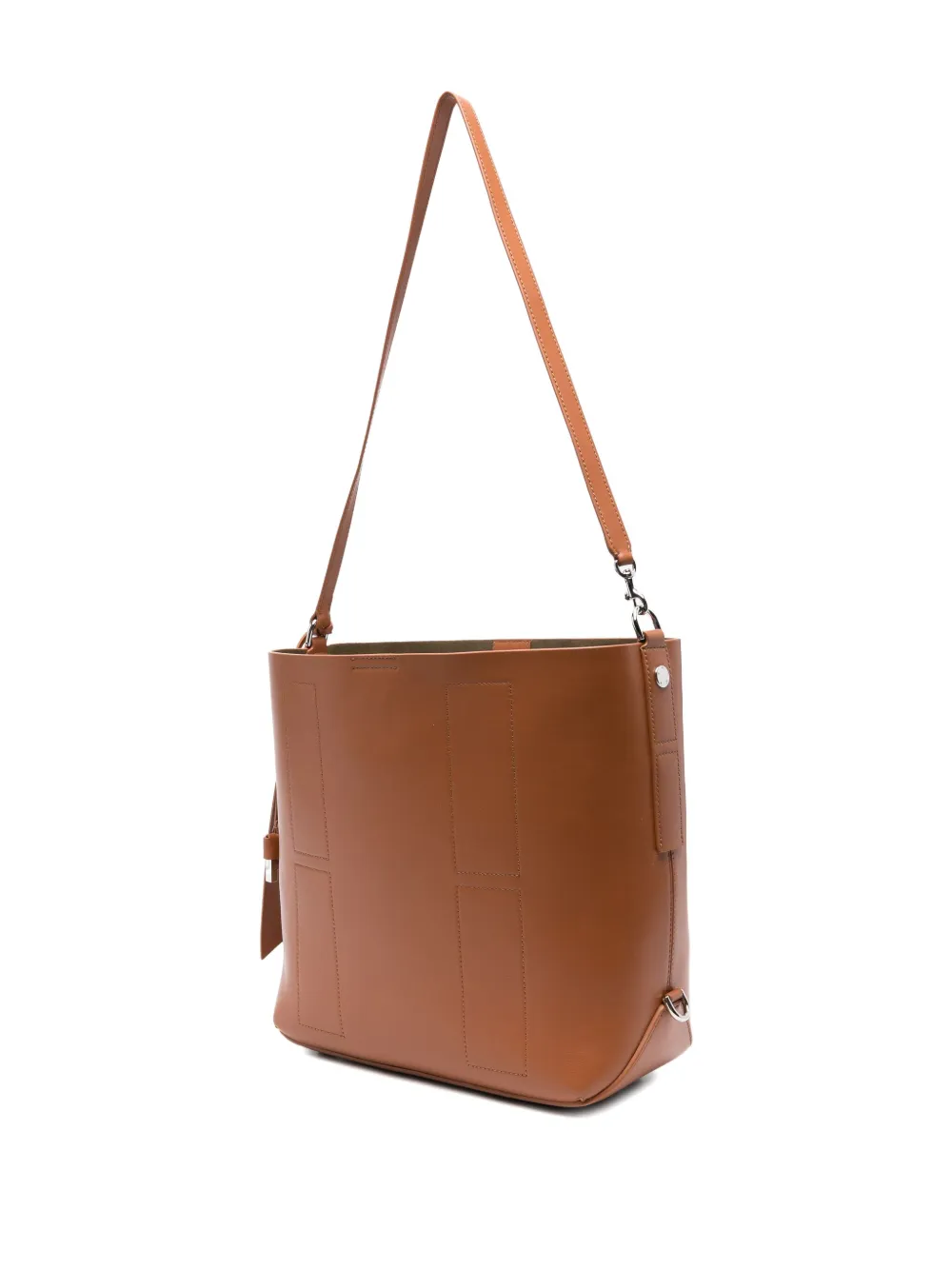 Hogan medium leather shoulder bag - S003 BROWN