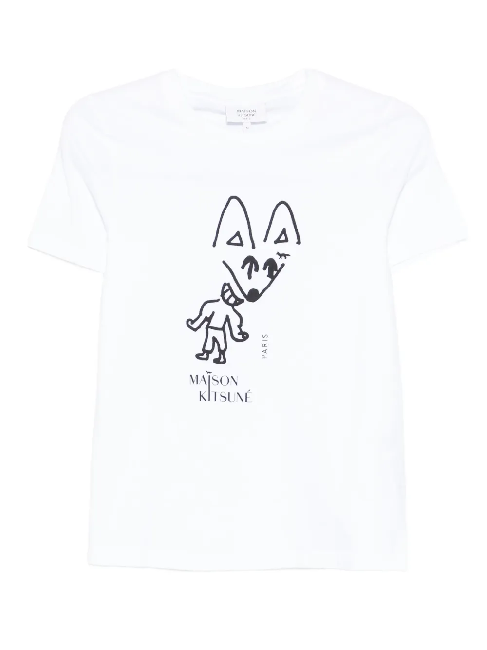 Maison Kitsuné Fox graphic T-shirt | White | Image 1