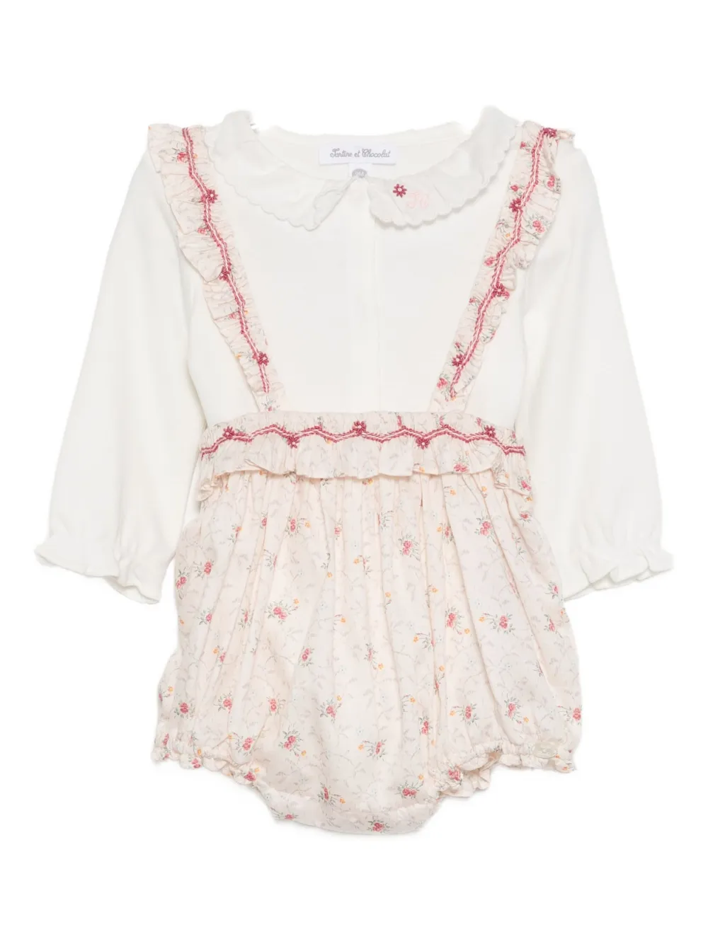 Tartine Et Chocolat All-over Floral Print Babygrow Set In Multi
