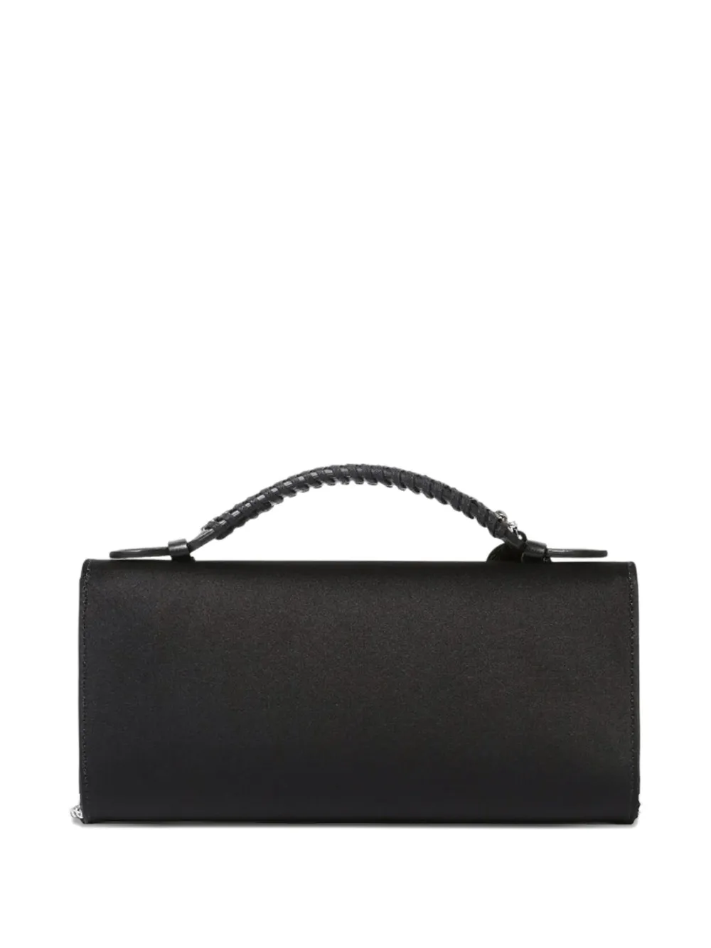 Stella McCartney Falabella braided-handle clutch bag Zwart