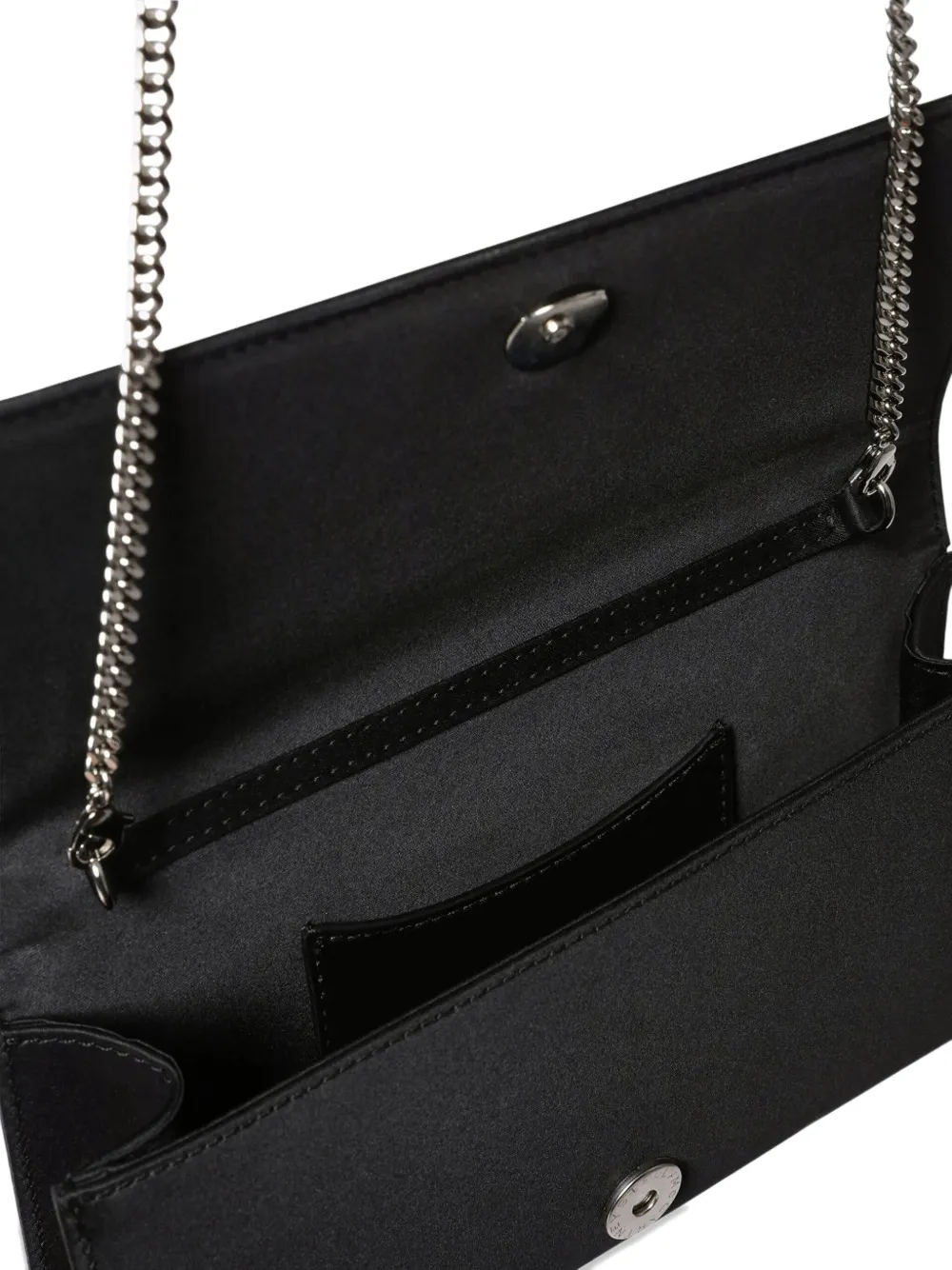 Stella McCartney Falabella braided-handle clutch bag Zwart
