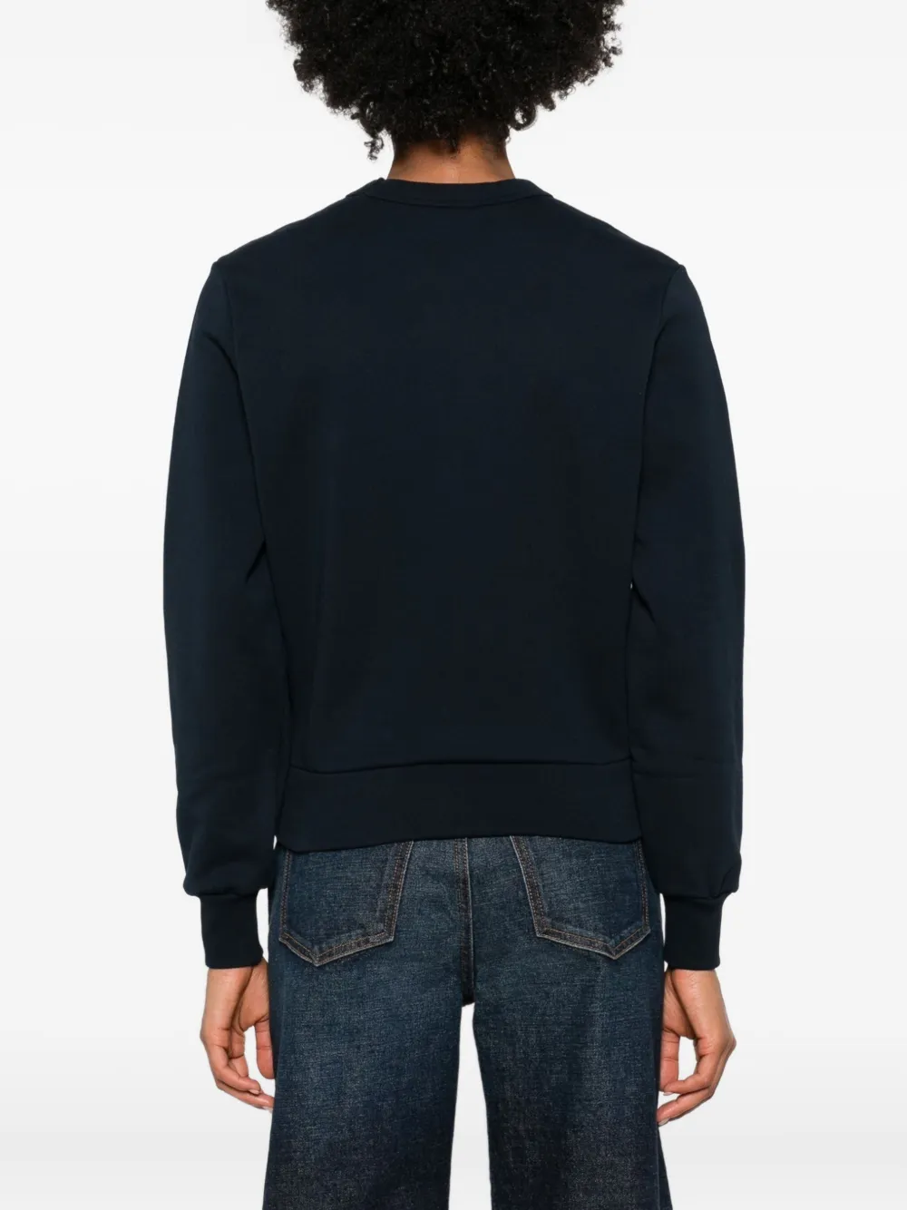 A.P.C. Sweater met logopatch Blauw
