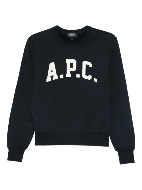 A.P.C. logo-appliqué sweatshirt