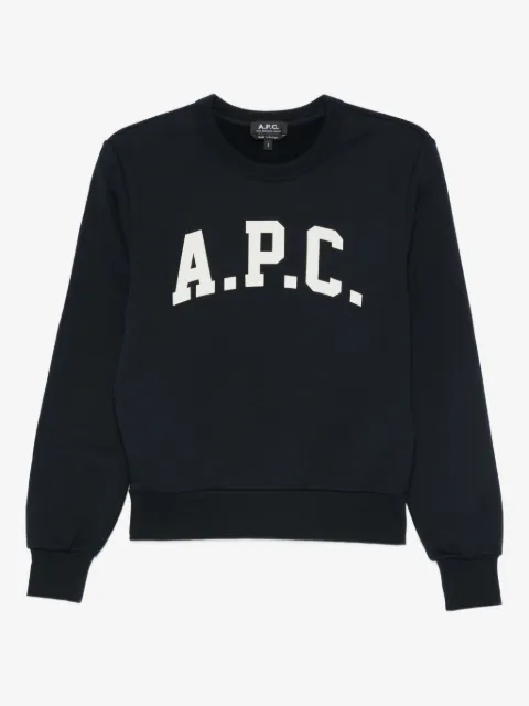 A.P.C. logo-appliqué sweatshirt