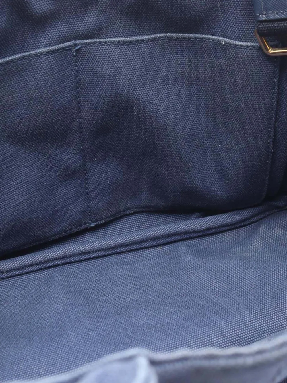 Pre-owned Prada 2013-2025 Small Canvas Canapa Logo Satchel In Blue