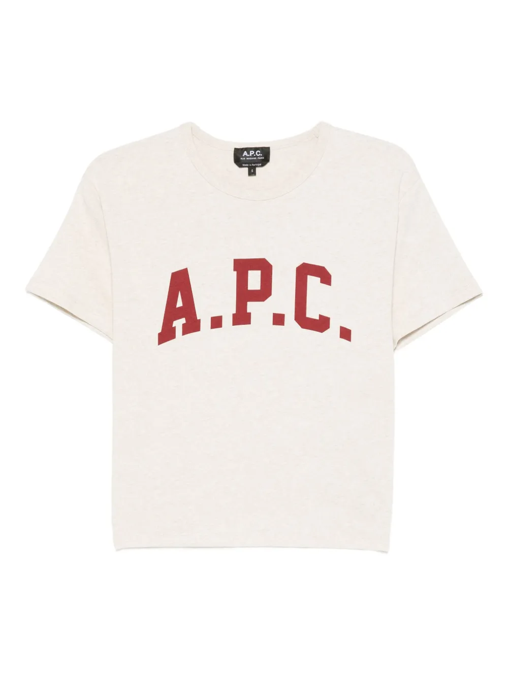 A.P.C. logo-print T-shirt | Neutrals | Image 1