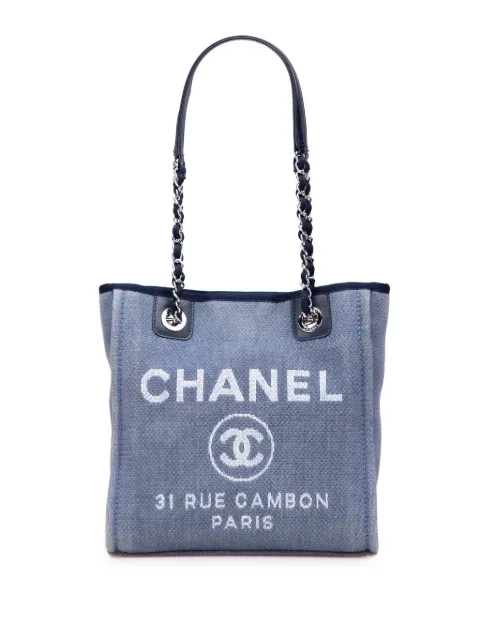 CHANEL Pre-Owned 2012 Mini Canvas Deauville tote bag
