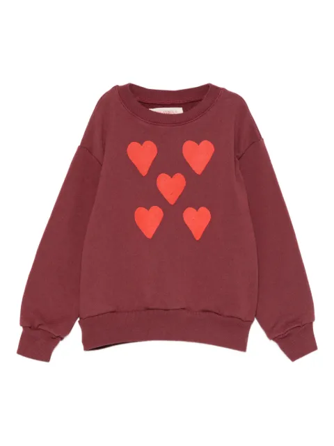 The Animals Observatory heart-print sweatshirt