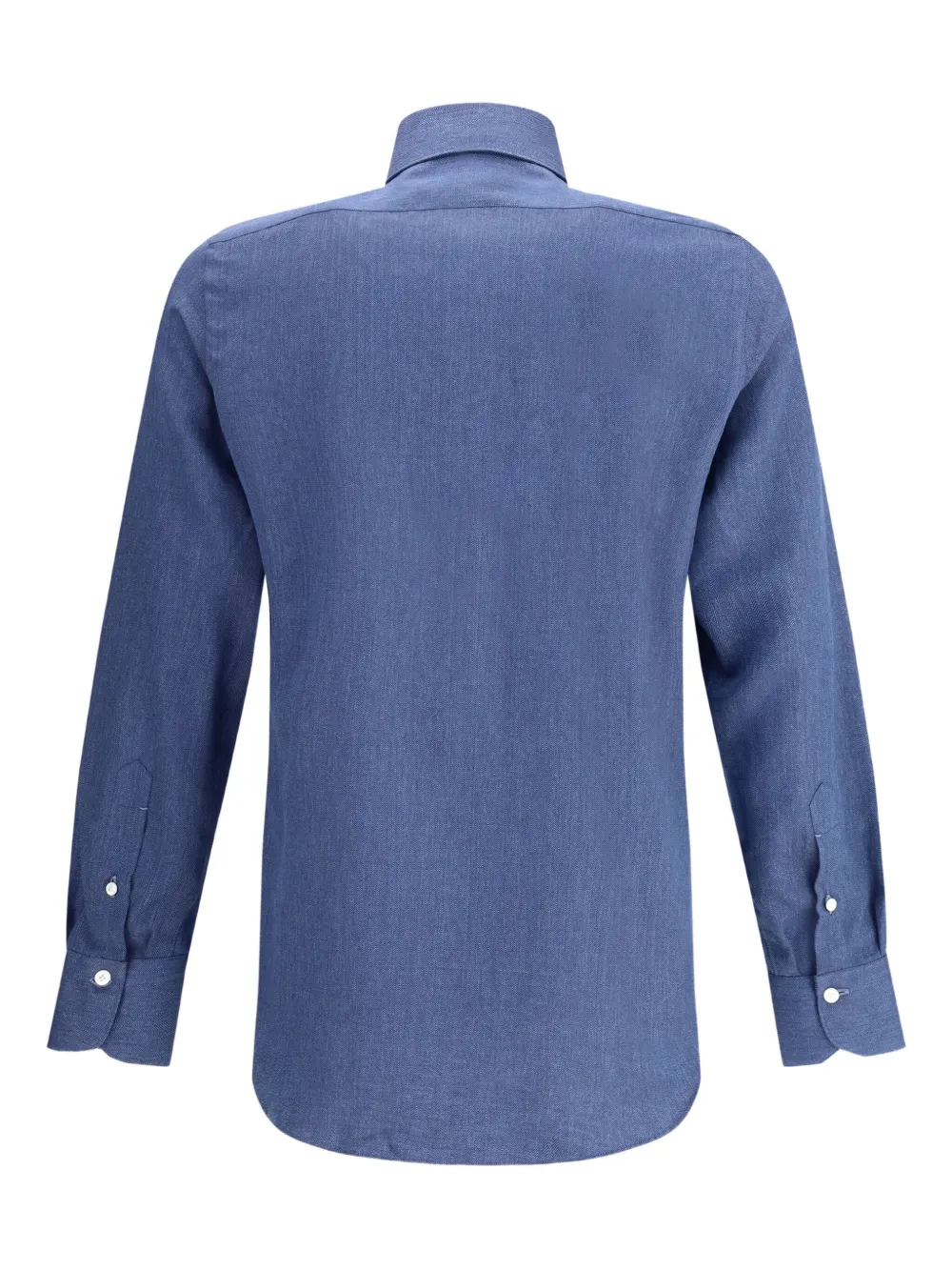 Finamore 1925 Napoli Katoenen overhemd - Blauw