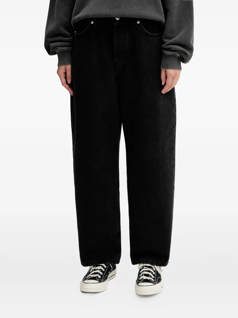 HUGO Jeans met wijde pijpen Zwart