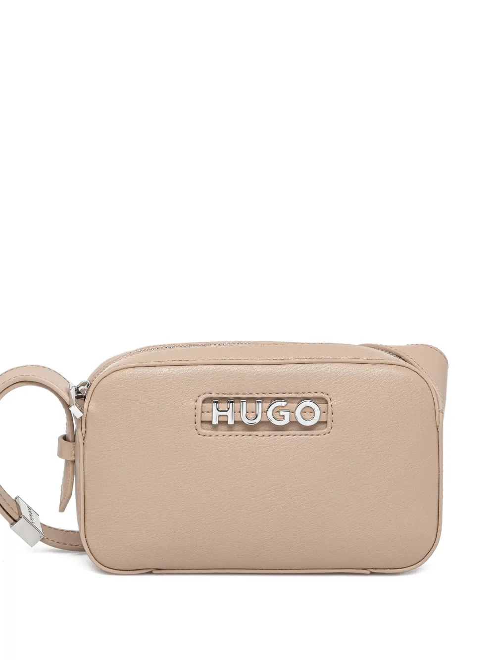 HUGO logo-plaque cross body bag - Toni neutri