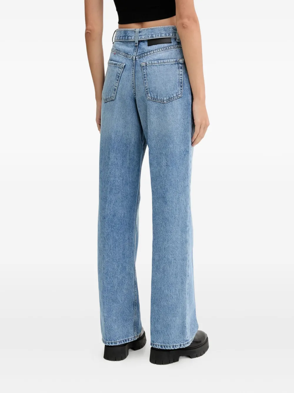 HUGO Jeans met ceintuur Blauw