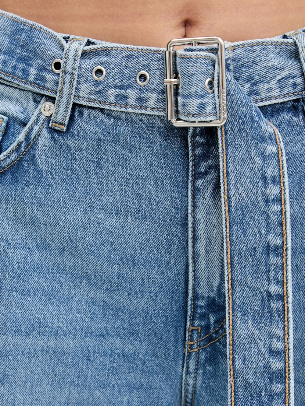 HUGO Jeans met ceintuur Blauw