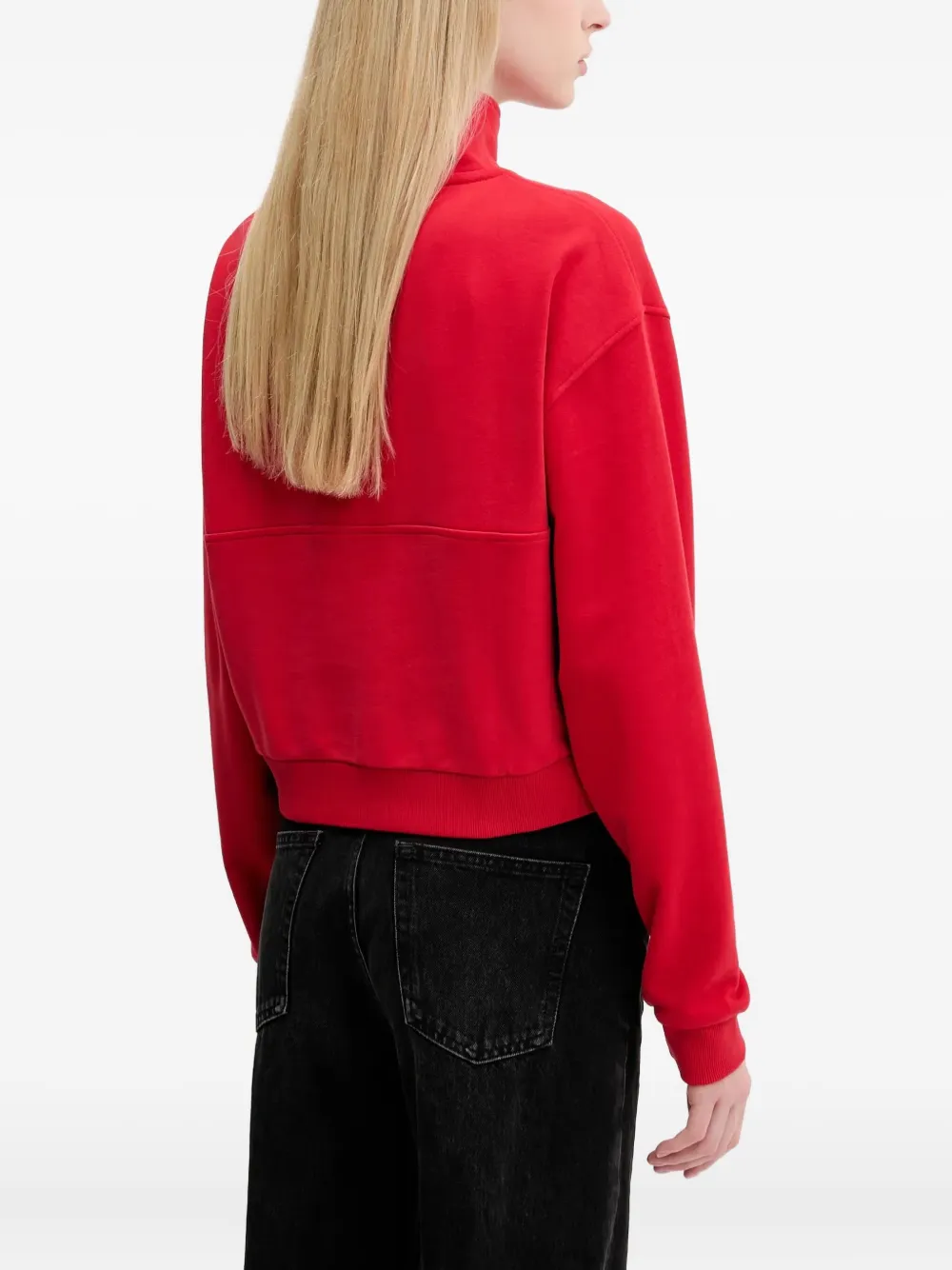 HUGO Sweater met logo Rood