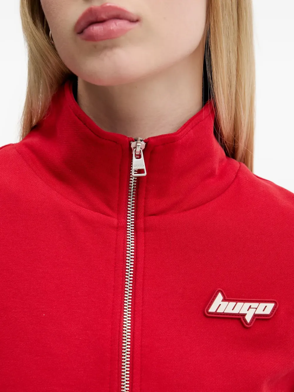 HUGO Sweater met logo Rood