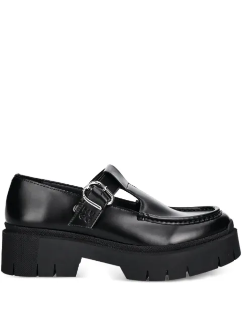 HUGO buckle-detail platform loafers