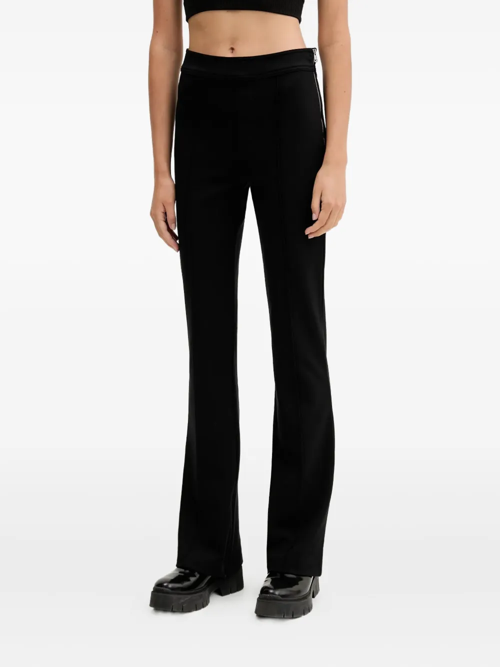 Hugo Boss Flared Trousers In Black