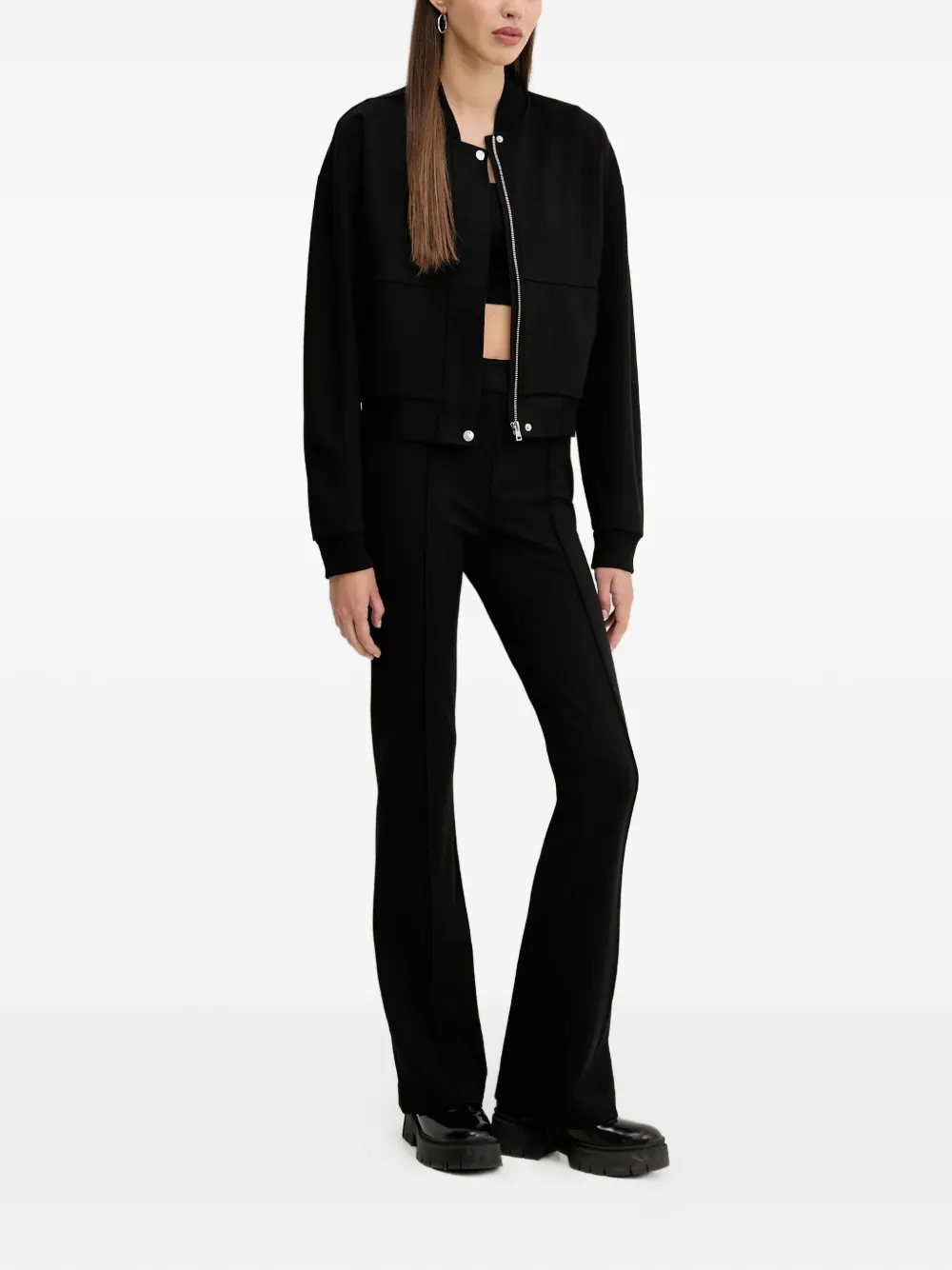 HUGO Flared broek Zwart
