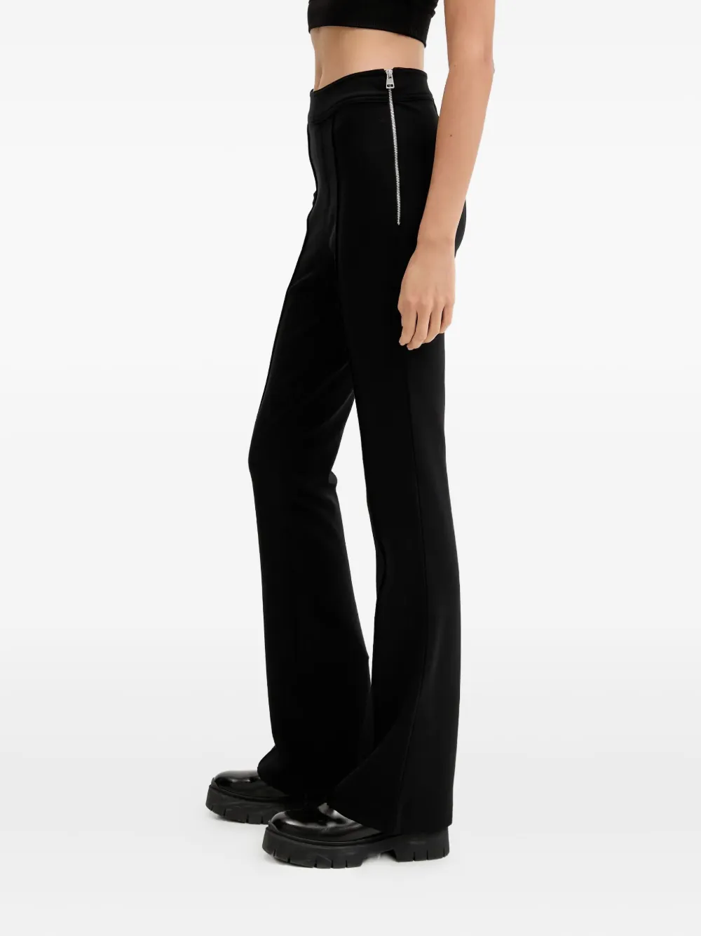 HUGO Flared broek Zwart