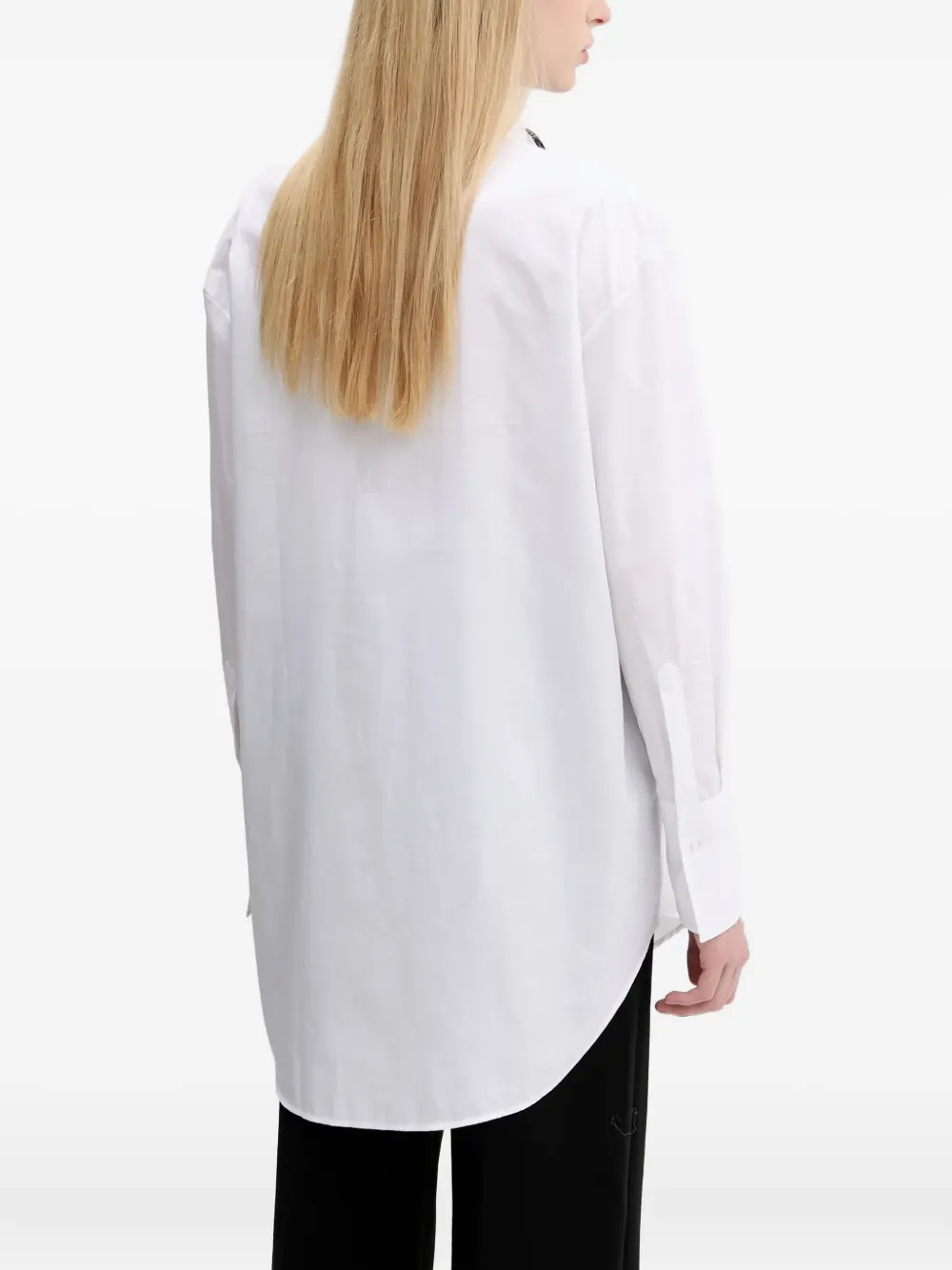 HUGO Blouse verfraaid met rozen Wit