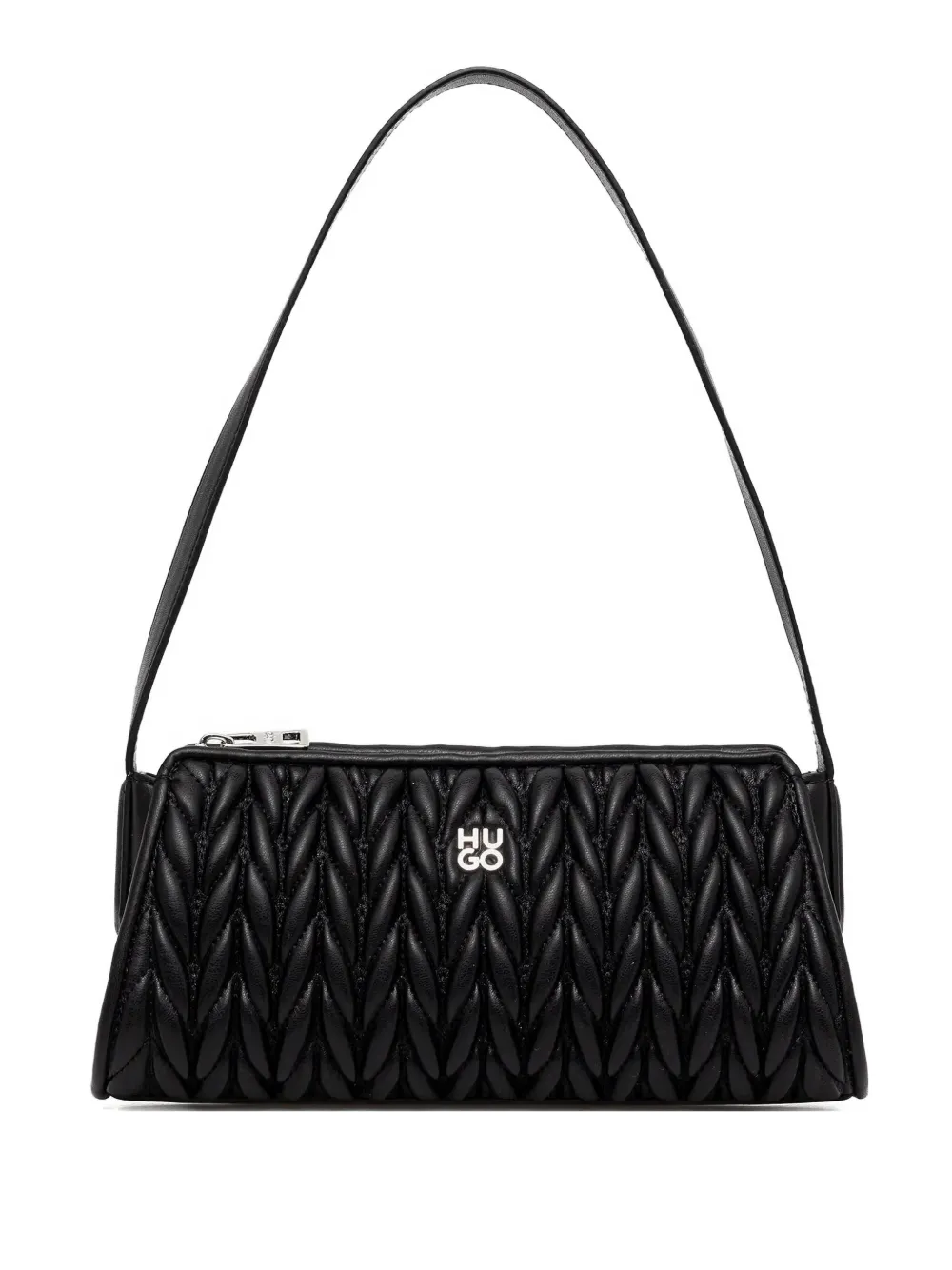 Hugo Boss Quilted-effect Shoulder Bag In Black