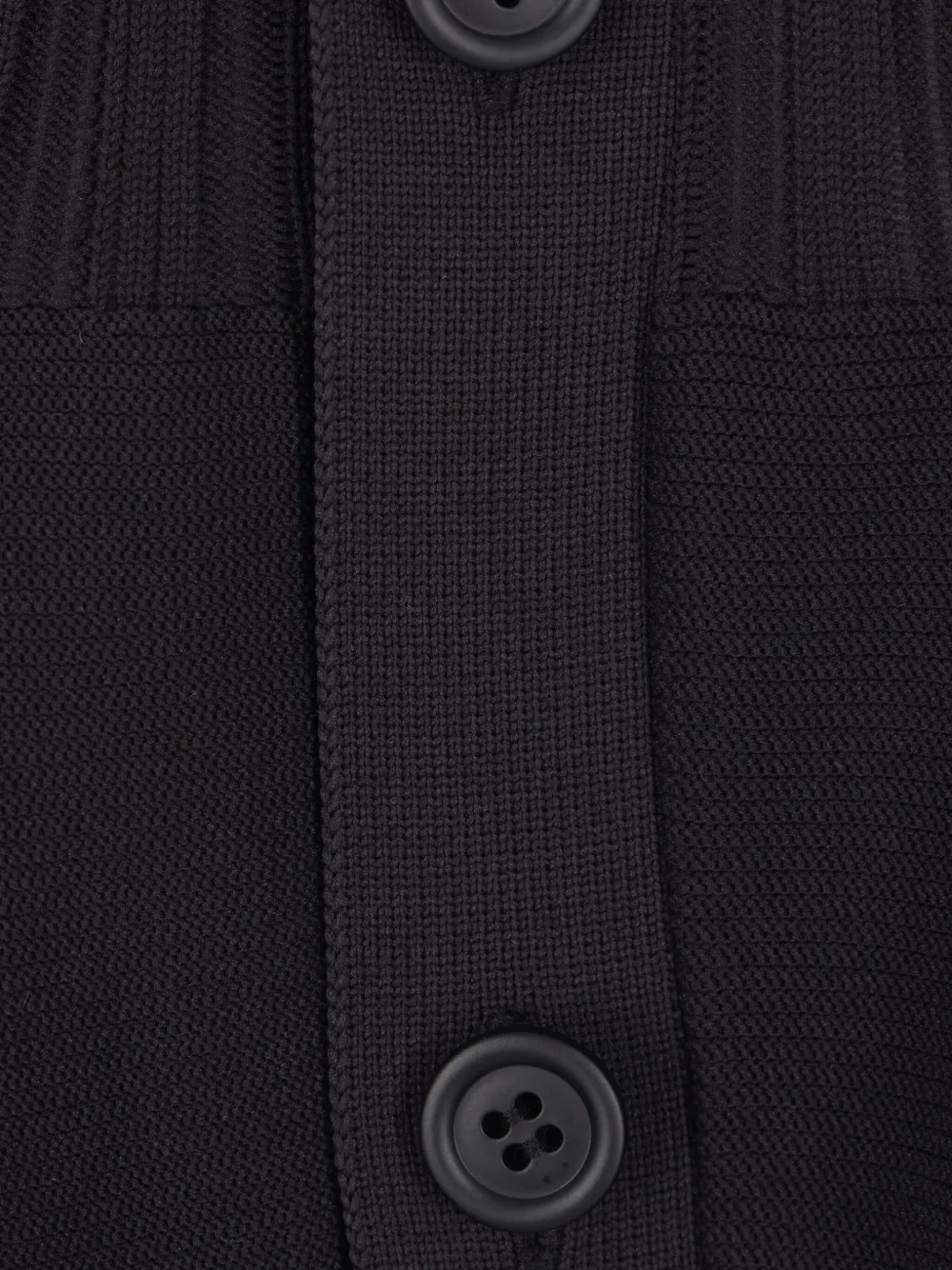 Cfcl Ribbed Peplum Cardigan In Black