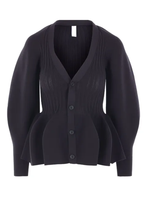 CFCL ribbed peplum cardigan