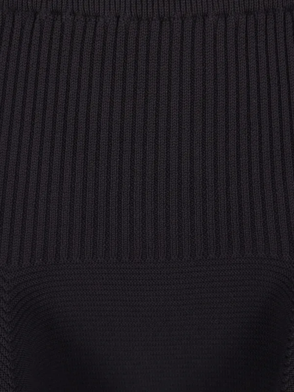 CFCL リブ フレアスカート | ブラック | FARFETCH JP
