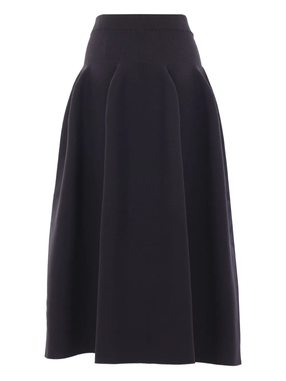 Cfcl Ribbed Flared Skirt In Blue