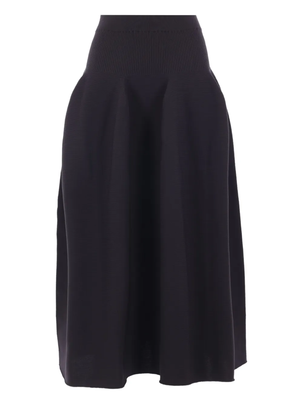 CFCL ribbed flared skirt - Zwart